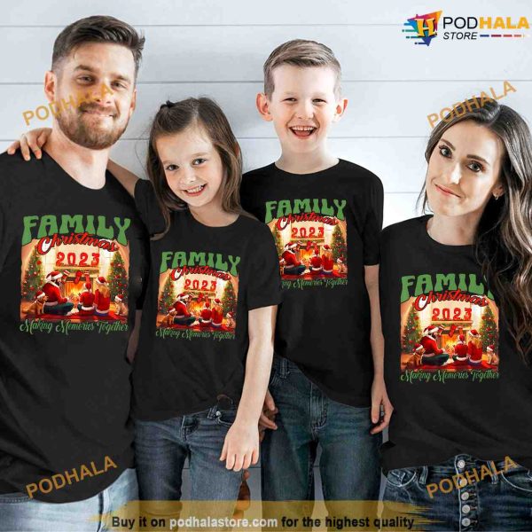 Family Christmas 2023 Making Memory Together Matching Pajama Shirt