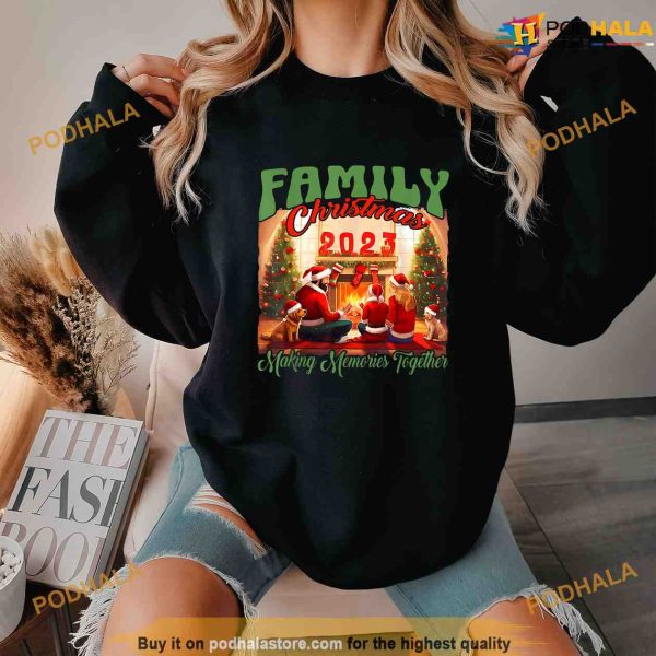 Family Christmas 2023 Making Memory Together Matching Pajama Shirt