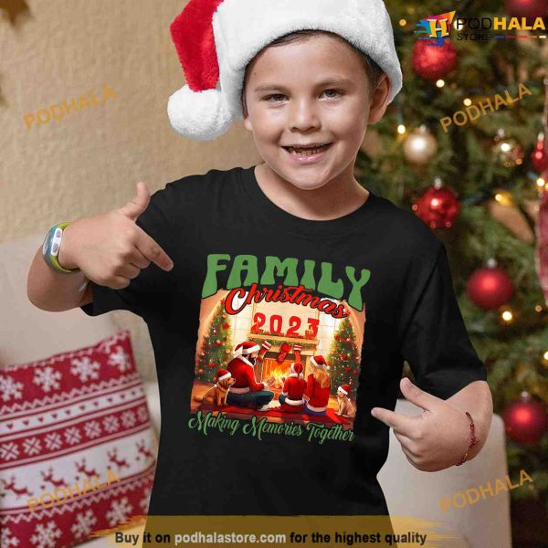 Family Christmas 2023 Making Memory Together Matching Pajama Shirt