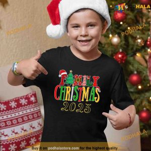 Family Christmas 2023 Shirt Matching Team Santa Elf Squad TShirt 3