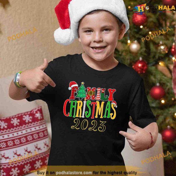 Family Christmas 2023 Shirt, Matching Team Santa Elf Squad TShirt