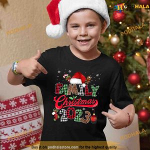 Family Christmas 2023 Shirt Squad Santa Elf Matching Xmas Shirt 3