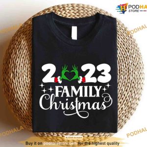 Family Christmas 2023 Shirts, Grinch Funny Family Matching Gift