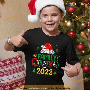 Family Christmas 2023 Team Santa Elf Squad Matching Pajamas Shirt 3