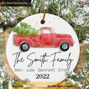 Family Christmas Keepsake, Custom Family Ornaments