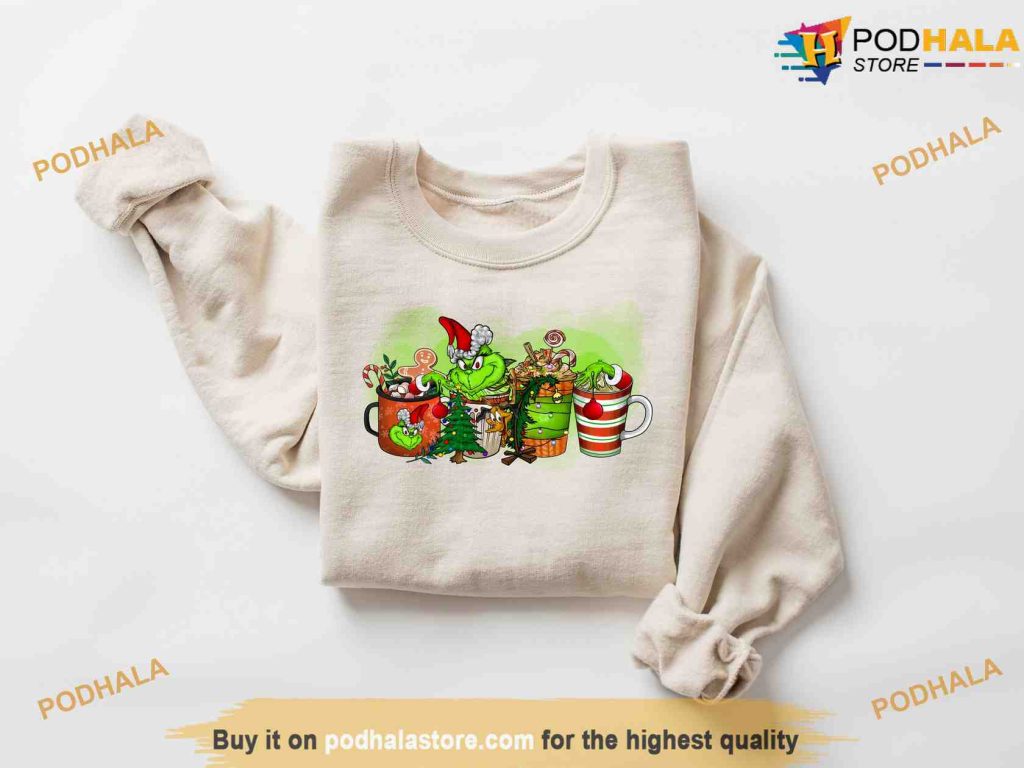 Family Christmas Vacation Coffee Grinch Christmas Sweatshirt, Hoodie
