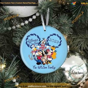 Family Cruise Trip 2023 Ornament, Personalized Disney World Christmas Ornaments