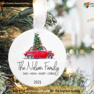 Family Keepsake Ornament, Personalized Christmas Tree Decor