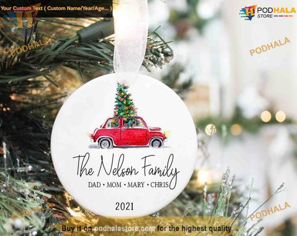Family Keepsake Ornament, Personalized Christmas Tree Decor