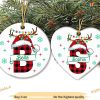 Family Name 2023 Ornament, Custom Alphabet, Personalized Family Christmas Ornaments