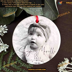 Family Portrait 2023 Ornament Christmas Photo Gift for Family 2