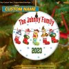 Family Socks & Pooh Ornament, Friends Christmas Ornaments
