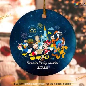 Family Trip Disney Personalized Ornament, Disney Christmas Tree Decor