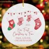 Family of 4's Christmas Ornament Keepsake, Baby's First Christmas Ornament