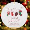 Family's First Christmas Ornament Keepsake, Personalized Christmas Ornament