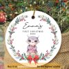 Family's First Christmas with Baby, Personalized Keepsake Ornament
