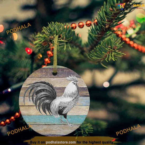 Farm Chicken Holiday Ornament, Friends Christmas Ornaments
