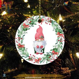 Farmhouse Santa Claus Gnome Ornament, Merry Christmas, Family Christmas Tree Ornaments