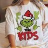 Fck Them Kids Merry Grichmas Santa Retro Shirt, Grinch Christmas Gifts