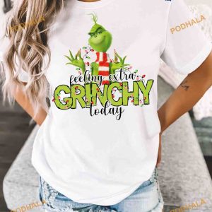 Feeling Extra Grinchy Retro Shirt Grinch Christmas Sweatshirt 2