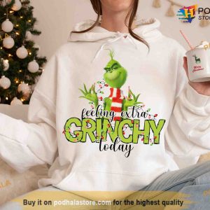 Feeling Extra Grinchy Retro Shirt Grinch Christmas Sweatshirt 3