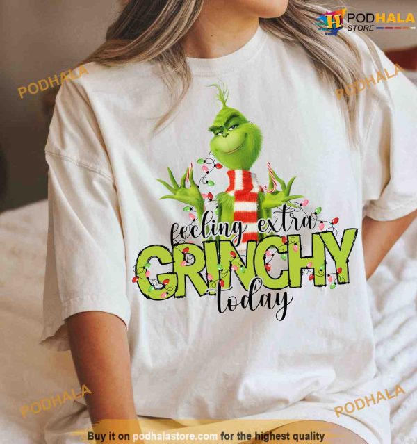 Feeling Extra Grinchy Retro Shirt, Grinch Christmas Sweatshirt