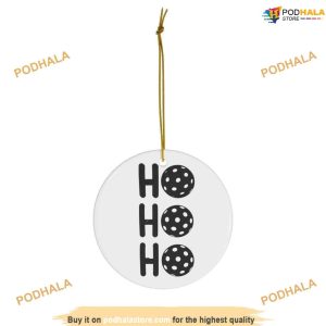 Festive Pickleball Ho Ho Ornament mHG, Family Christmas Ornaments