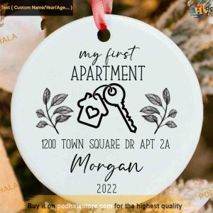 First Apartment Christmas Ornament, Personalized Family Christmas Ornaments