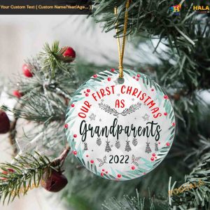 First Christmas As Grandparents, New Personalized Grandparent Gift Ornament