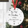 First Christmas As Grandparents, Personalized Ceramic Ornament Gift