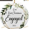 First Christmas Engaged 2023 Ceramic Keepsake