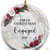 First Christmas Engaged 2023 Engagement Ornament