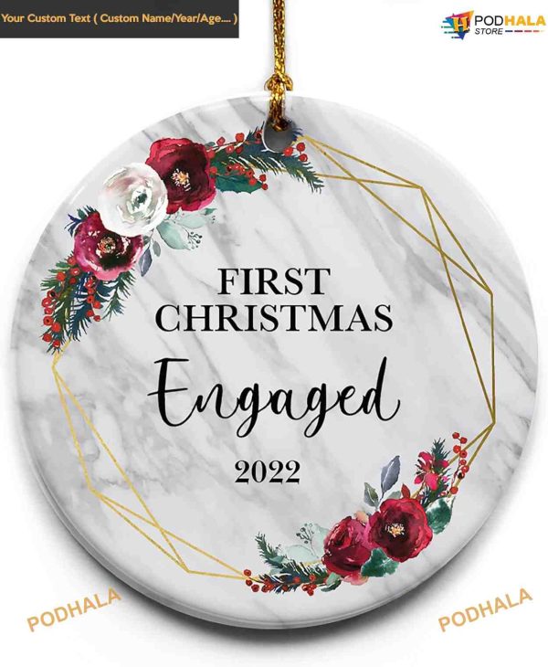 First Christmas Engaged 2023 Engagement Ornament