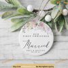 First Christmas Married Ornament, Baby's First Christmas Ceramic Decor
