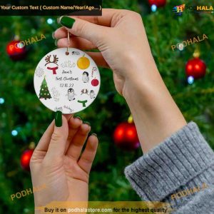 First Christmas Ornament Decor, Personalized Ornaments