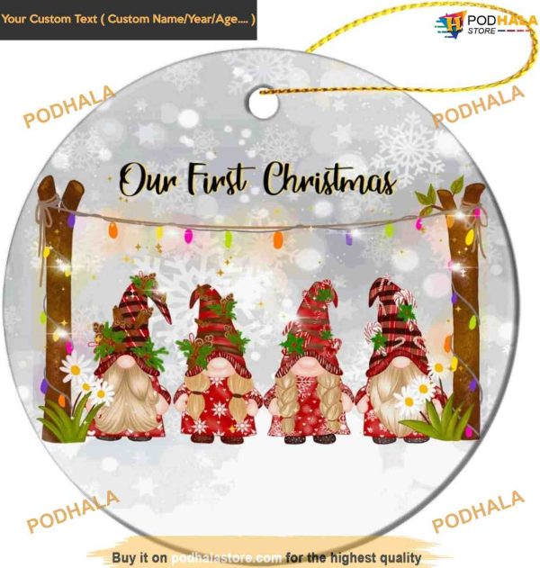First Christmas Ornament Gnomes Ornament 2023, Great Gift For Christmas Ornament
