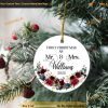 First Christmas Ornament Married Keepsake, Mr and Mrs Sprig Ornament