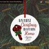 First Christmas Ornament in New Home 2023, Wooden or Aluminum Decor