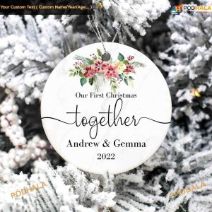 First Christmas Together Ornament, Couples 1st Christmas