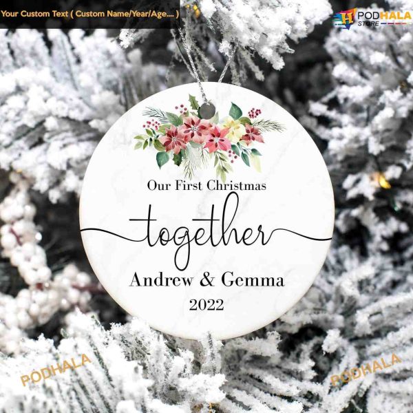 First Christmas Together Ornament, Couples 1st Christmas
