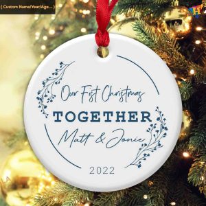 First Christmas Together Ornament, Personalized Christmas
