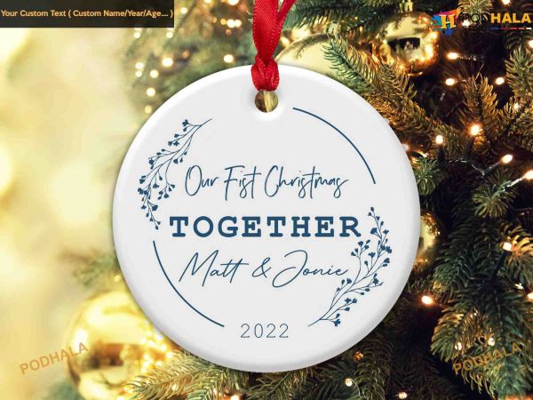 First Christmas Together Ornament, Personalized Christmas