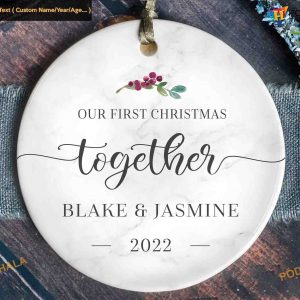 First Christmas Together Ornament, Personalized First Christmas