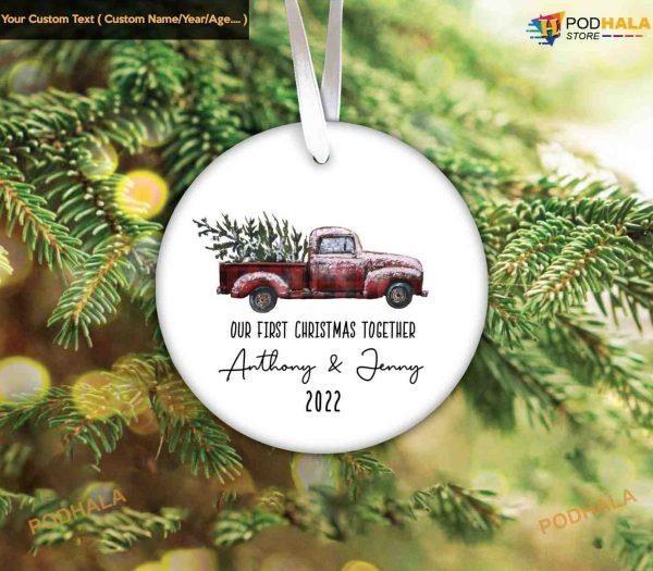 First Christmas Together, Personalized 1st Christmas Ornament
