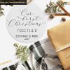 First Christmas Together, Personalized Ceramic Ornament with Names