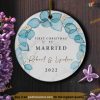 First Christmas as Married, Personalized Keepsake Ornament