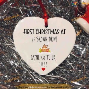 First Christmas in Home, Personalized Couples Ornament