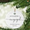 First Engaged Christmas, Personalized 1st Christmas Ornament
