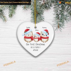First Family Christmas, Personalized Keepsake Ornament