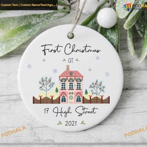 First Home Personalized New Home First Christmas Ornament